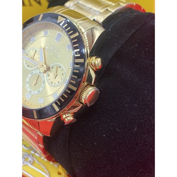 Invicta Mens 45mmWatch Pro Diver Quartz Gold Tone Stainless Steel Bracelet 46045 main image 6